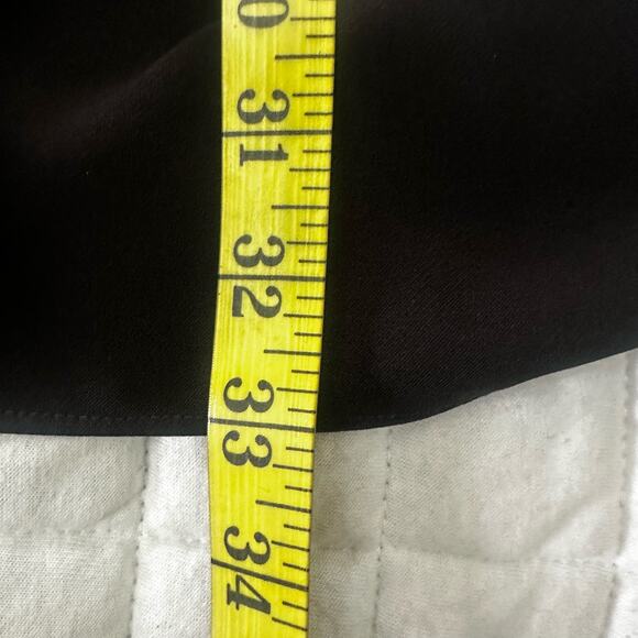 ANN TAYLOR LOFT Womens Dress SMALL Black Mini Flutter Sleeve Shift Minimalist - Picture 10 of 10